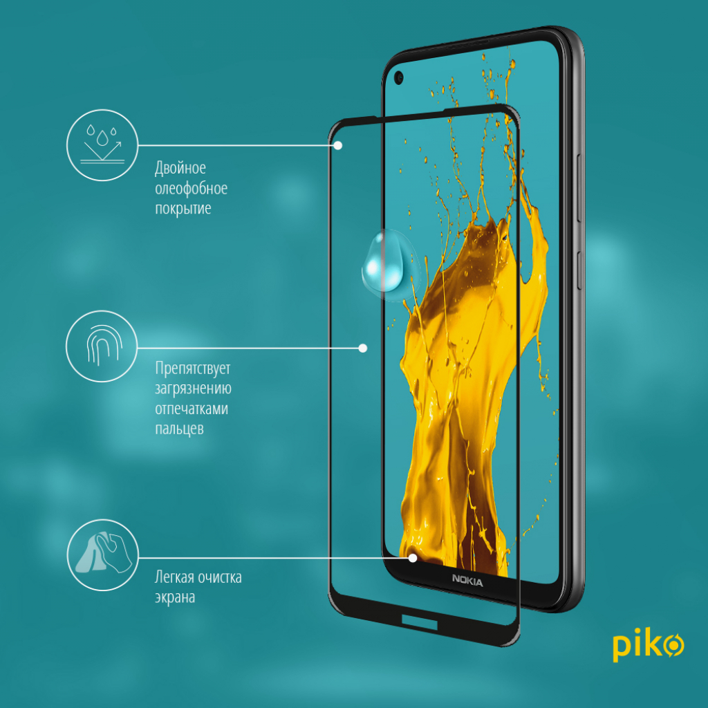 Скло захисне Piko Full Glue Nokia 3.4 (1283126511530) - зображення 4