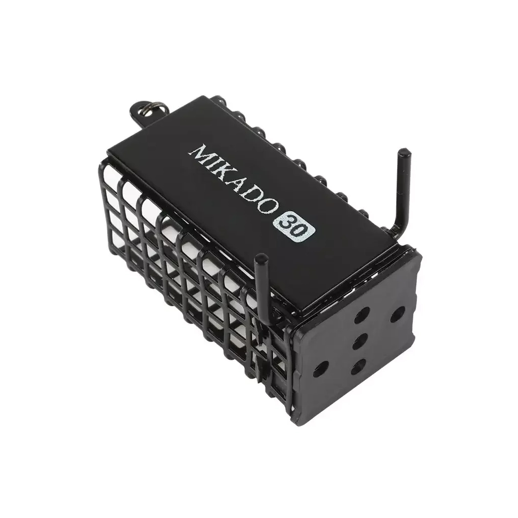 Годівниця Mikado Feeder Quadrate Grouser 25х30х44 мм 60 г Black (AMKZ-01-60-B) - зображення 1