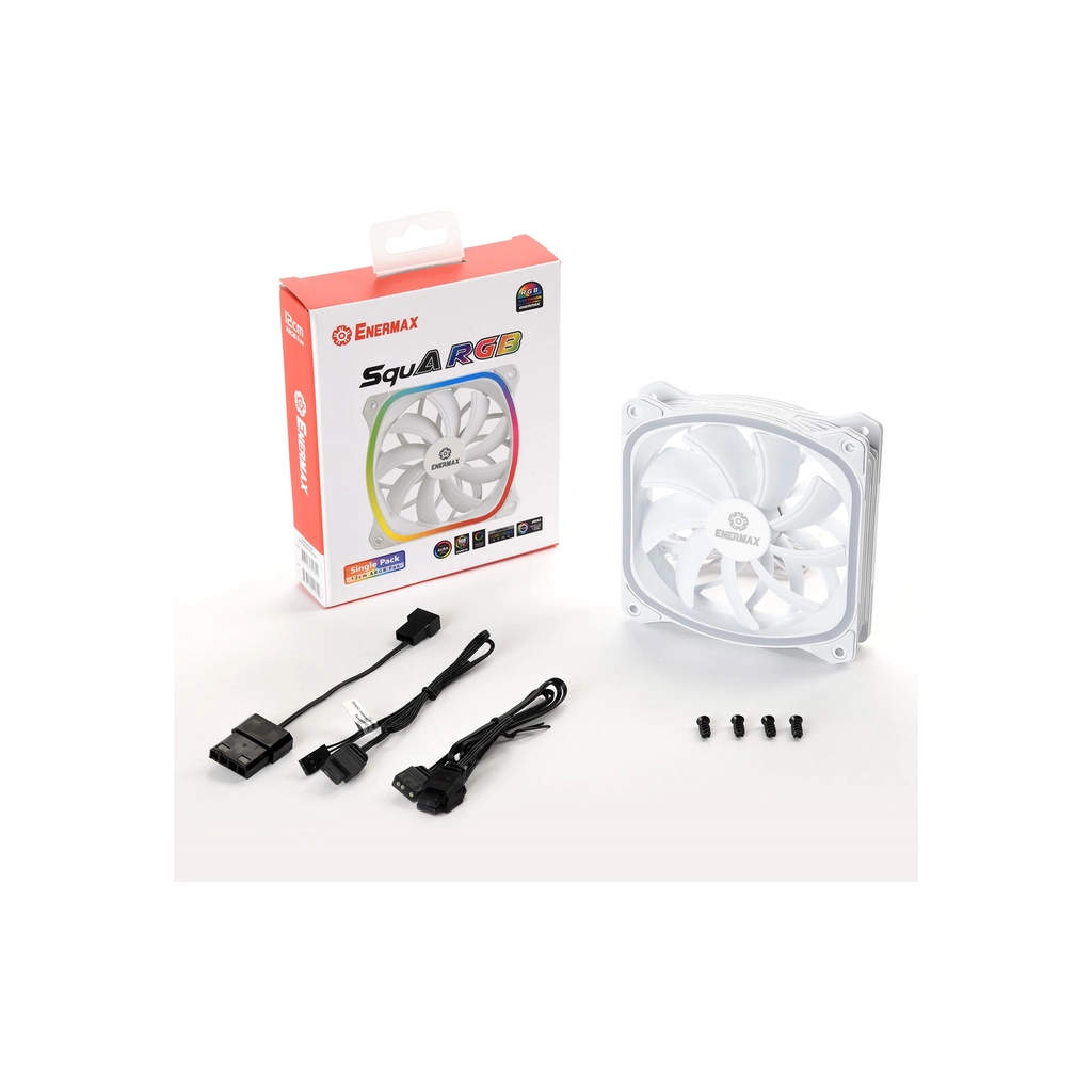 Кулер до корпусу Enermax SquA RGB White (UCSQARGB12P-W-SG) - зображення 7