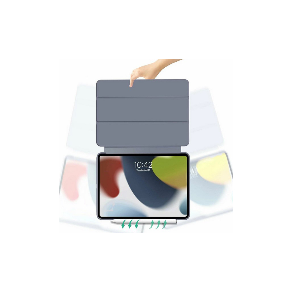 Чохол до планшета BeCover Tri Fold Soft TPU Silicone Apple iPad Pro 13" M4 2024 Purple (711754) - зображення 2