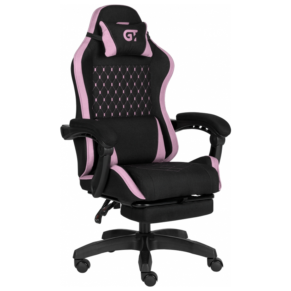 Крісло ігрове GT Racer X-2339 Black/Pink (X-2339 Fabric Black/Pink) - зображення 2