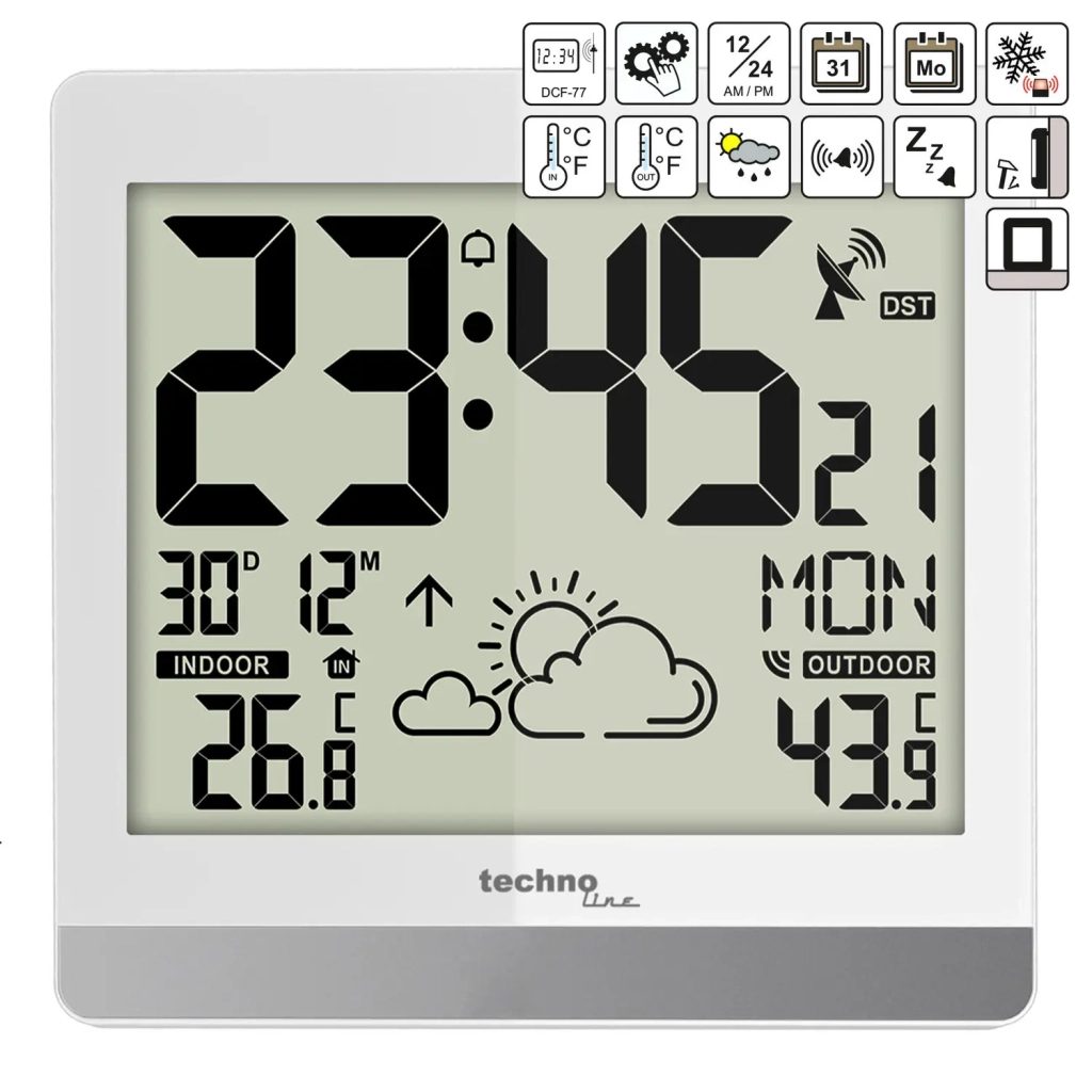 Настінний годинник Technoline WS8119 White (DAS301203) - зображення 3