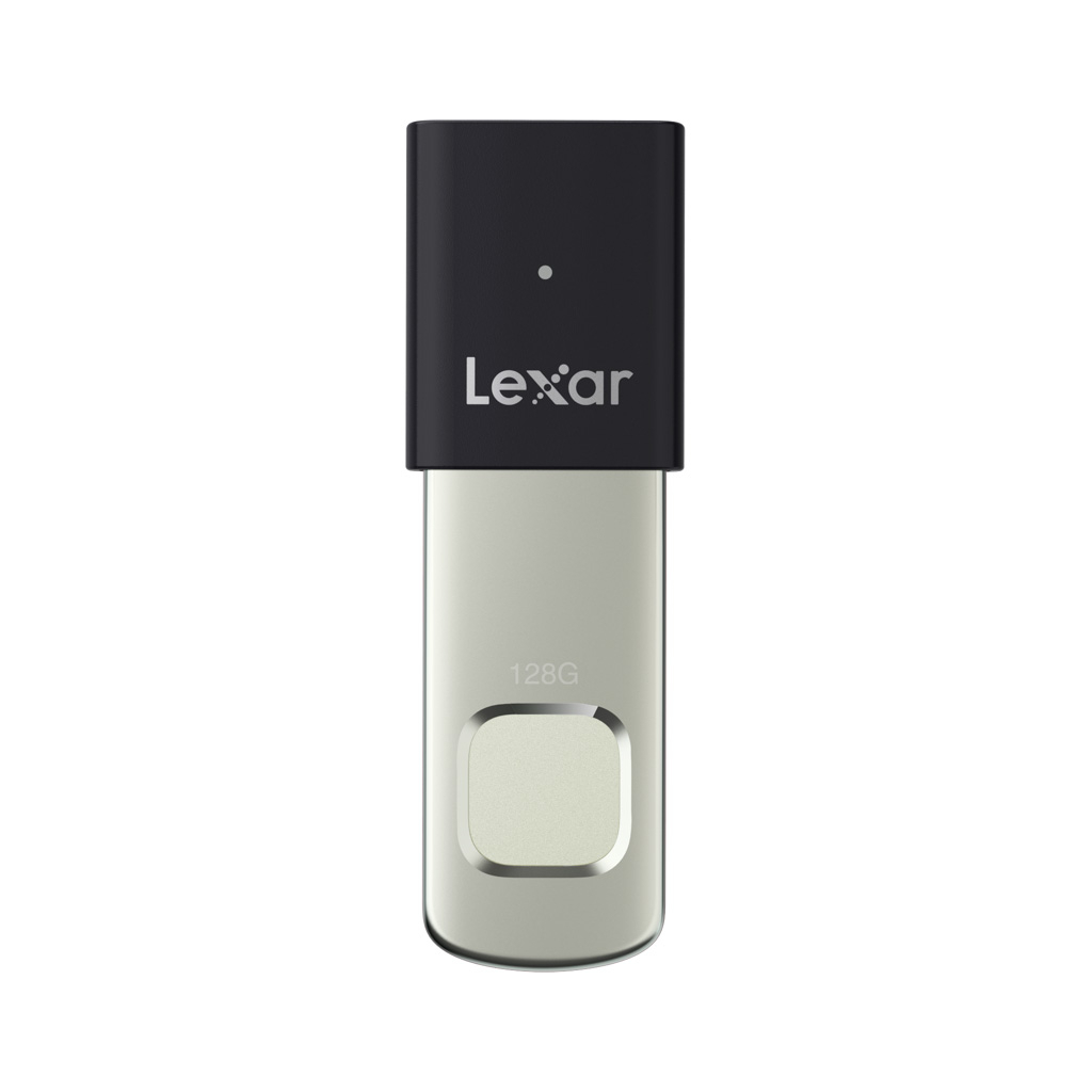 USB флеш накопичувач Lexar 128GB JumpDrive Fingerprint F35 Pro USB 3.2 (LJDF35P128G-RNBNG) - изображение 1