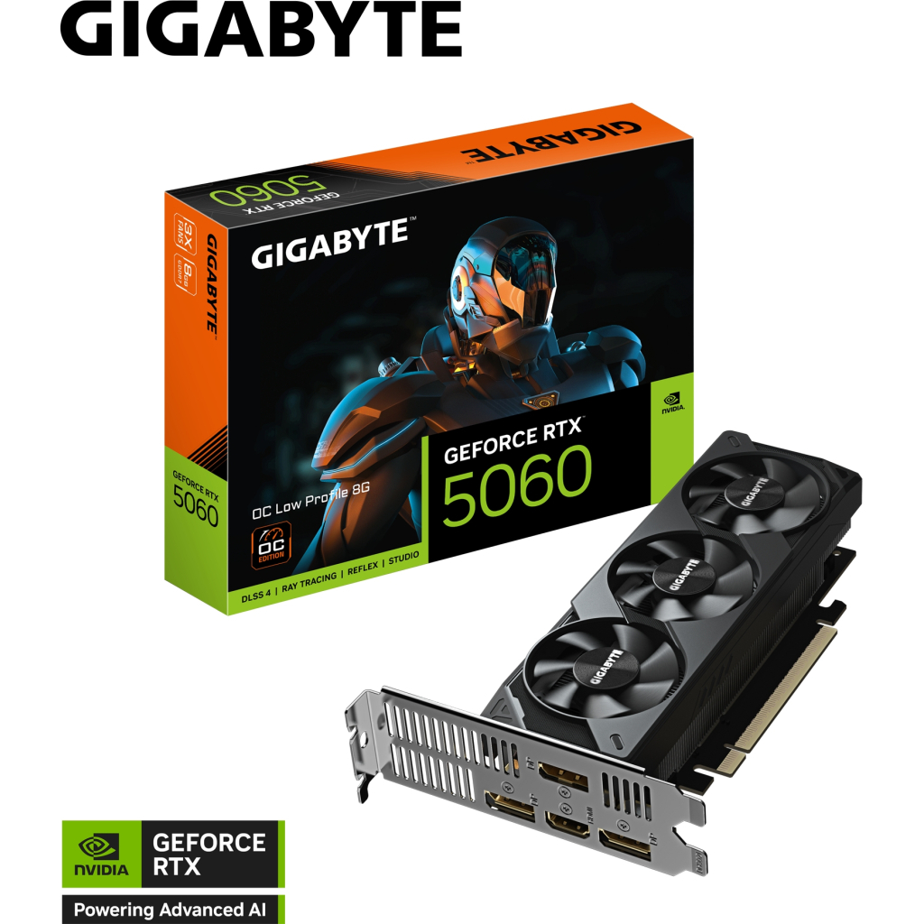 Відеокарта GIGABYTE GeForce RTX5060 8Gb OC Low Profile (GV-N5060OC-8GL) - зображення 9