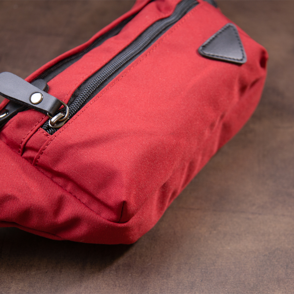 Сумка Vintage Бананка нейлон Червона (20639) - зображення 10