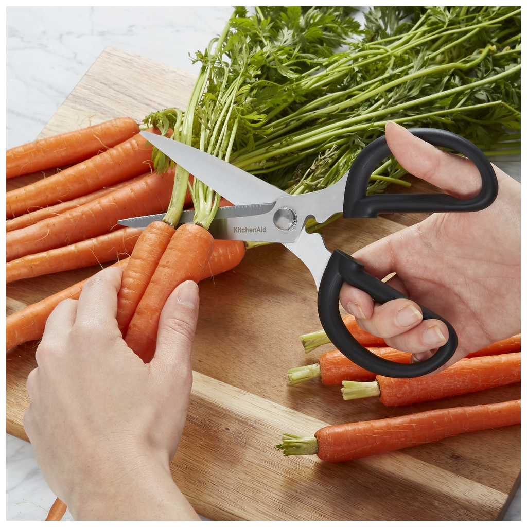 Кухонні ножиці KitchenAid Universal, з захисним чохлом на лезо, 21,1 см, чорні (KQG351OHOBE) - зображення 3