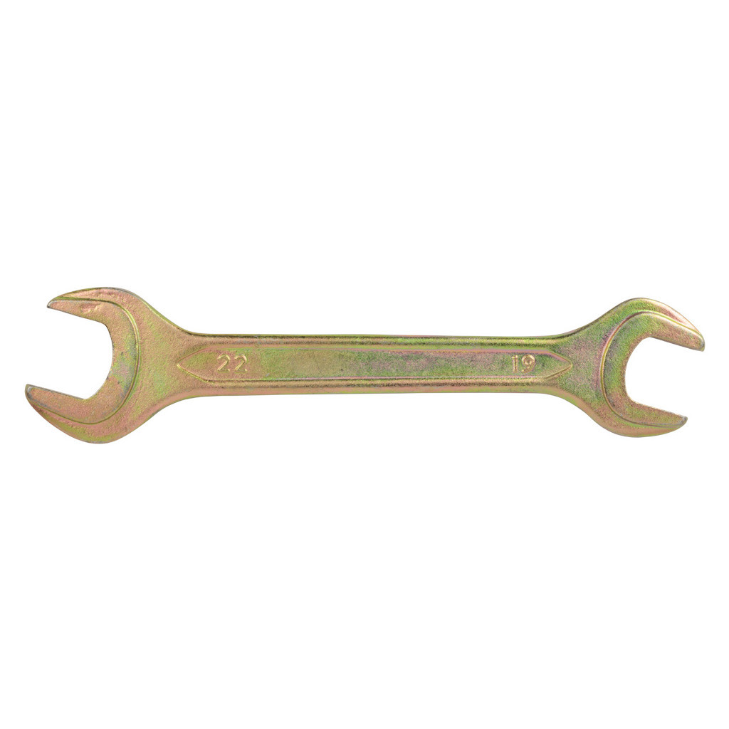 Ключ Sigma ріжковий 19x22мм жовтий цинк (6025221) - изображение 1