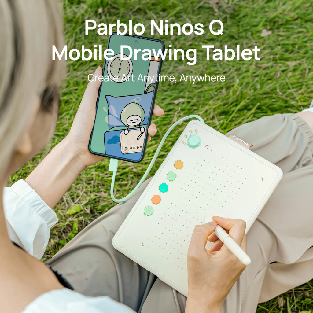 Графічний планшет Parblo Ninos Q Mobile (NINOSQ) - зображення 2