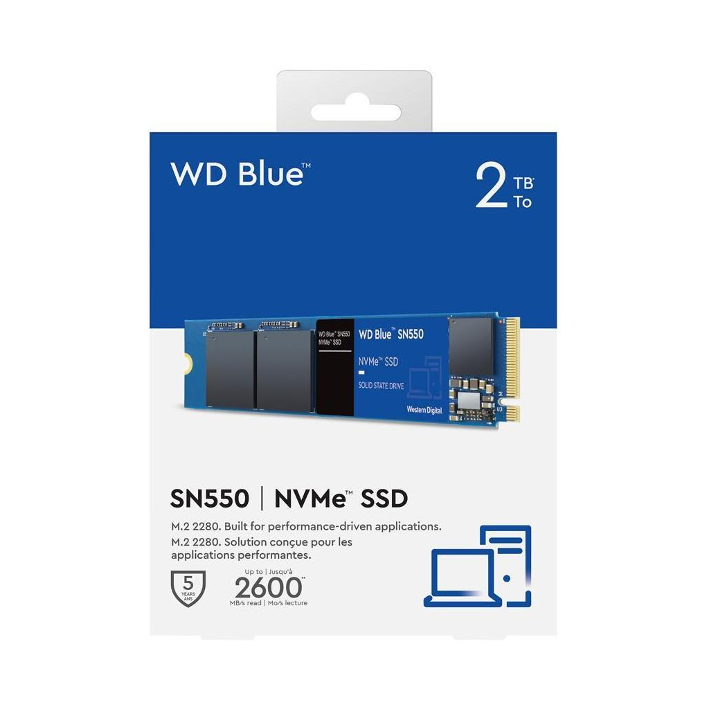 Накопичувач SSD M.2 2280 2TB WD (WDS200T2B0C) - зображення 3