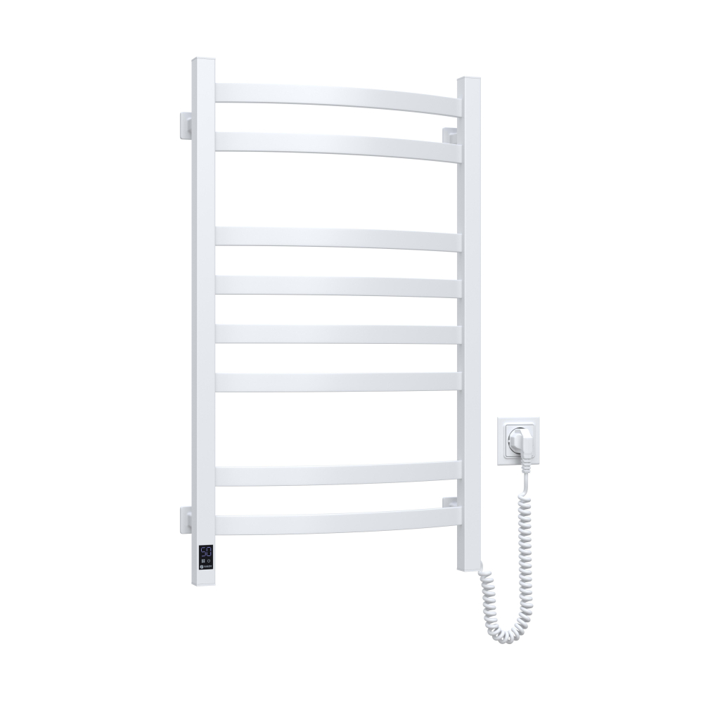 Сушарка для рушників Navin Avalon, 800х480 , таймер-регулятор, сталь, білий, праве підключення (12-103053-4880) - зображення 5