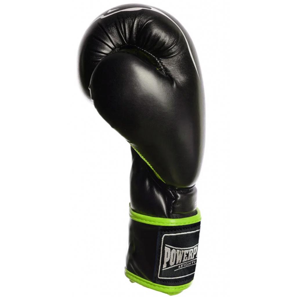 Боксерські рукавички PowerPlay 3018 16oz Black/Green (PP_3018_16oz_Black/Green) - зображення 3