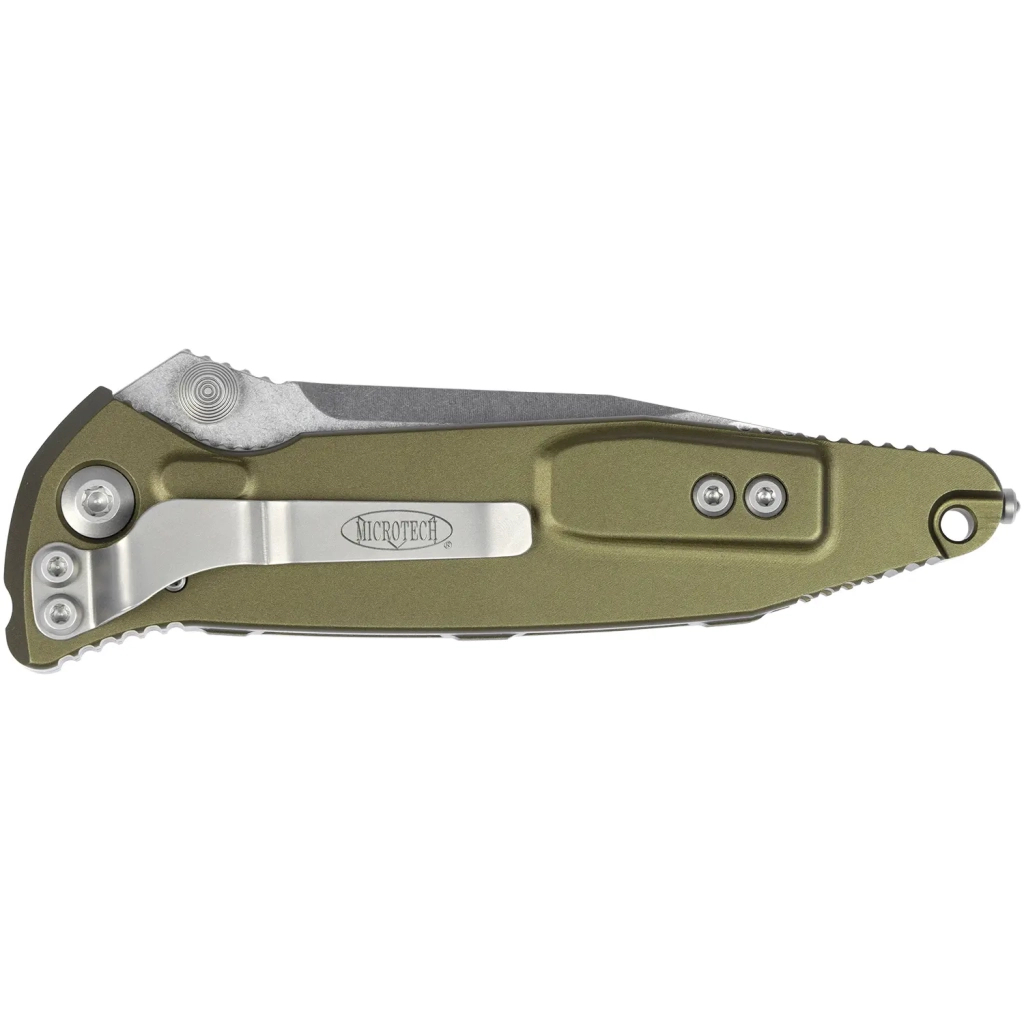 Ніж Microtech Socom Elite Drop Point PS Stonewash OD Green (160-11OD) - зображення 4