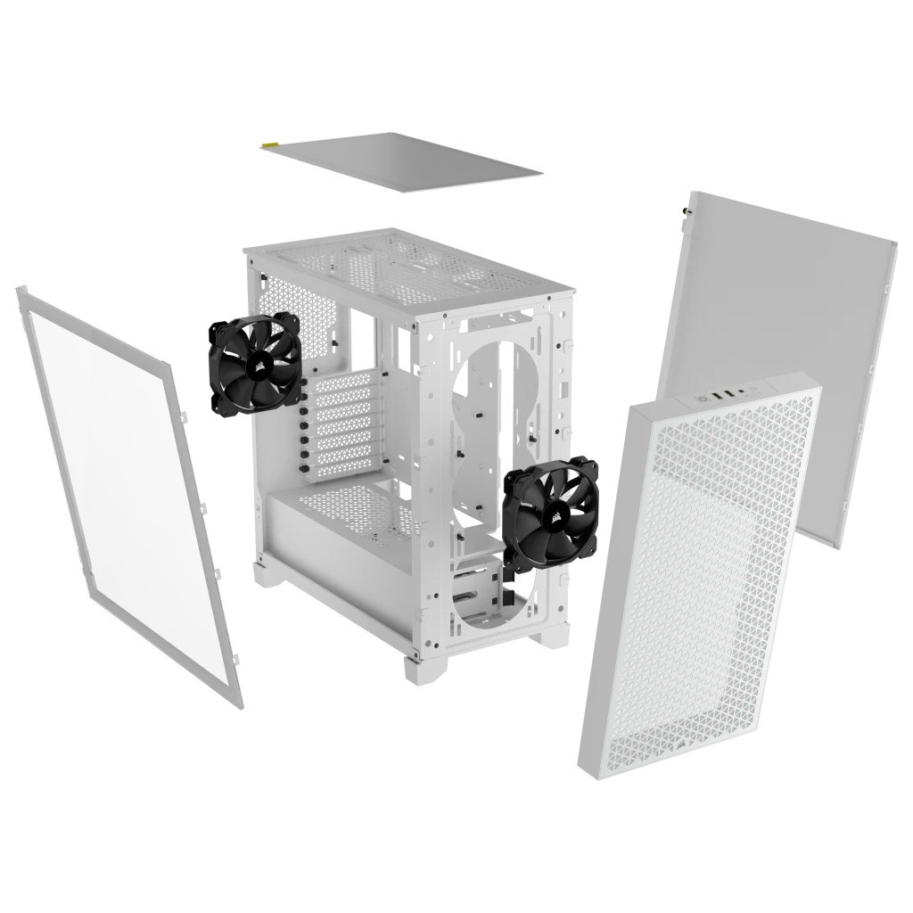 Корпус Corsair 3000D Tempered Glass White (CC-9011252-WW) - зображення 11