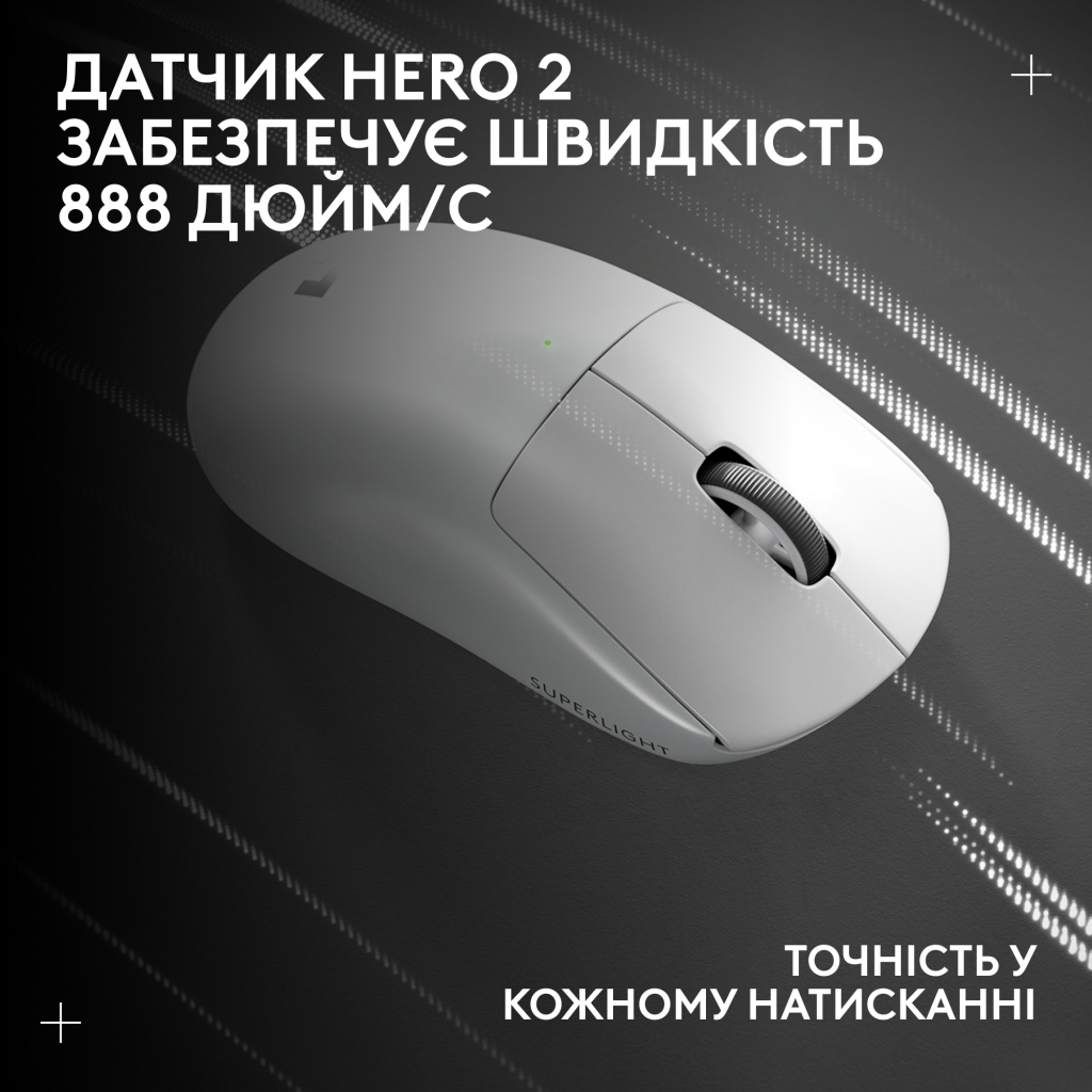 Мишка Logitech G Pro X Superlight 2 Lightspeed Wireless White (910-006638) - зображення 12