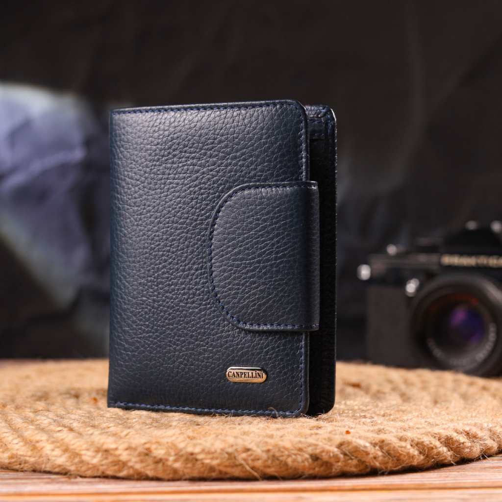 Гаманець Canpellini З натуральної шкіри Синій (21675) - зображення 9