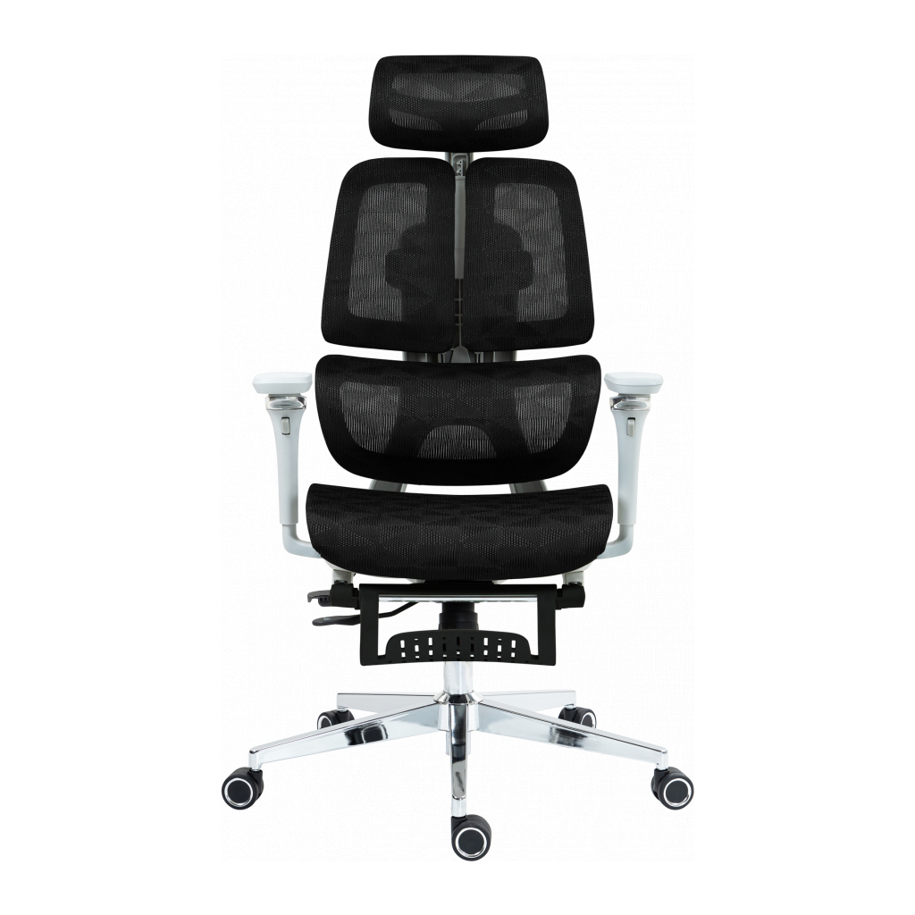 Офісне крісло GT Racer B-2450 White/Black - зображення 2