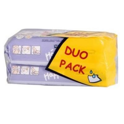 Дитячі вологі серветки Bella Baby Happy Milk & Honey Economy Pack 2 х 64 шт (5900516014988) - зображення 1