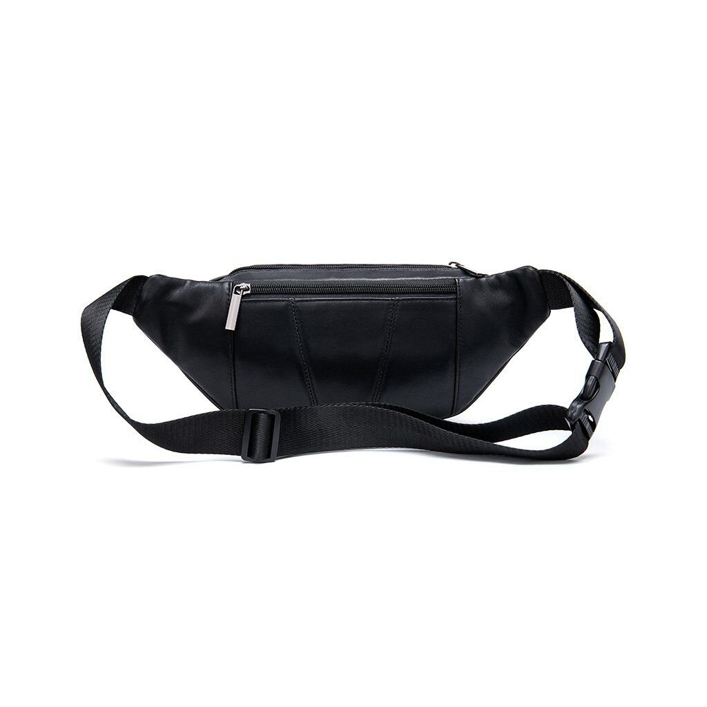 Сумка Vintage Поясна з овечої шкіри Чорна (20205) - зображення 6