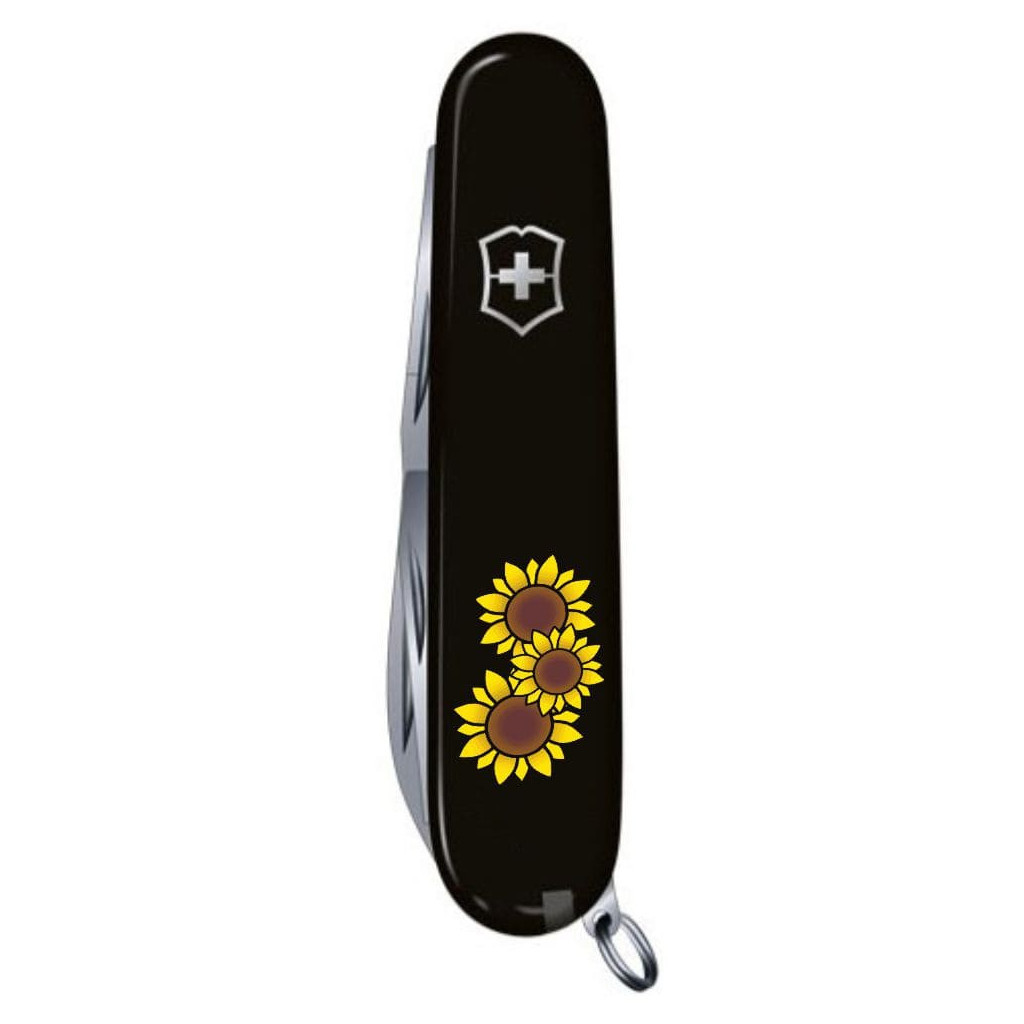 Ніж Victorinox Spartan Ukraine 91 мм Чорний Соняшники (1.3603.3_T1340u) - зображення 4