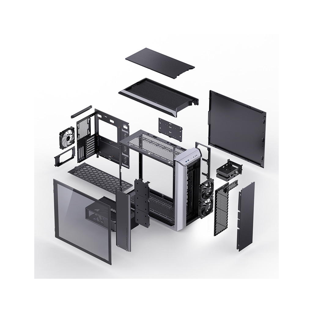 Корпус JONSBO D500 Silver - зображення 12