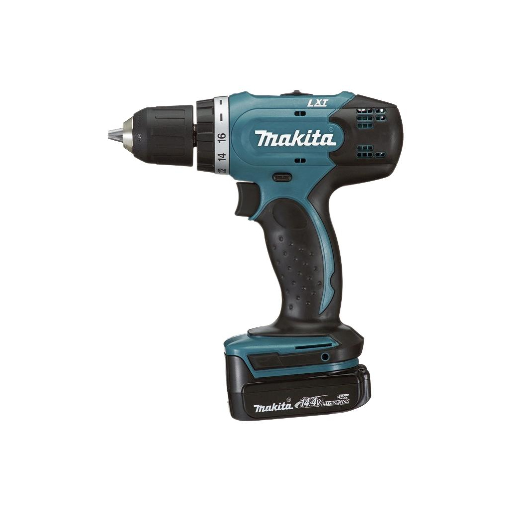 Шуруповерт Makita 14,4В, 1,3Аг х 2шт, DC18SD, кейс, 36/20 Нм (DDF343SHE) - зображення 1