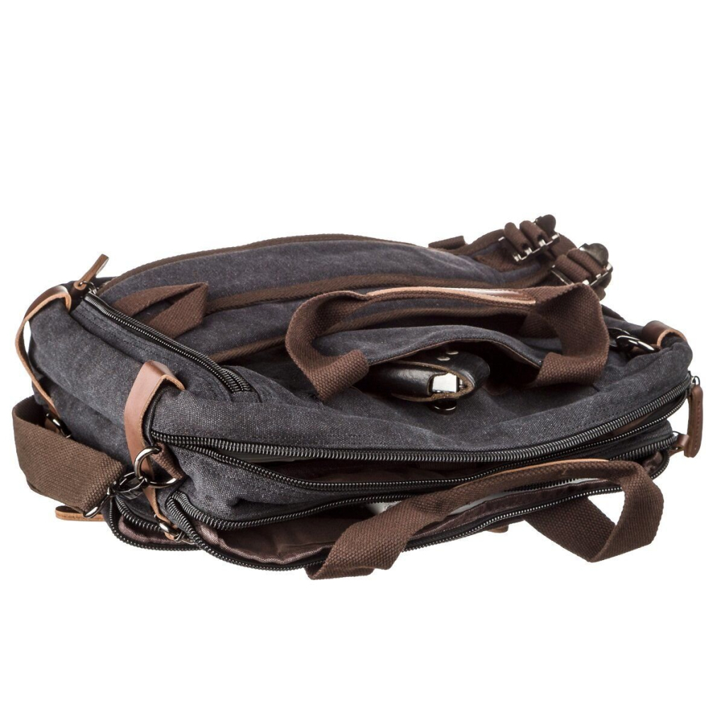 Сумка Vintage Трансофрмер текстильна Чорна (20144) - зображення 3