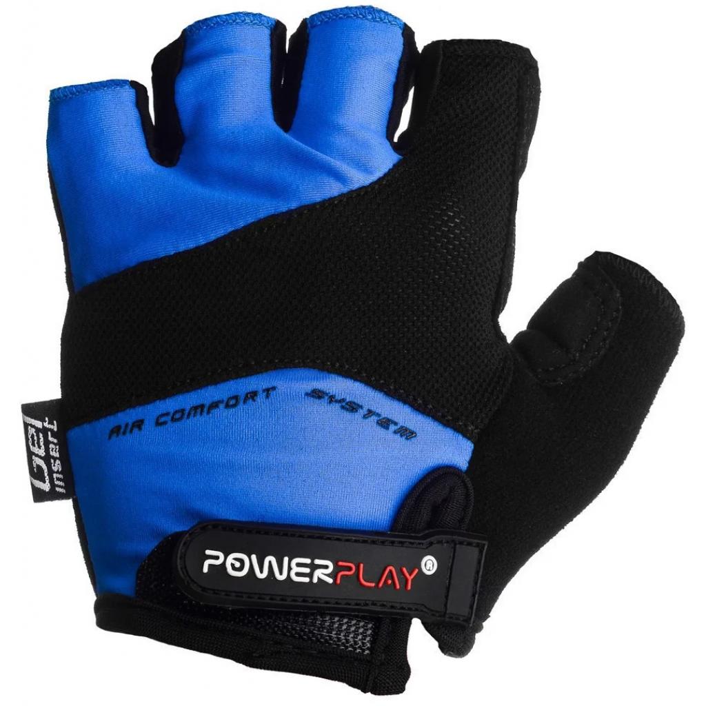 Велорукавиці PowerPlay 5013 Blue L (5013C_L_Blue) - зображення 2