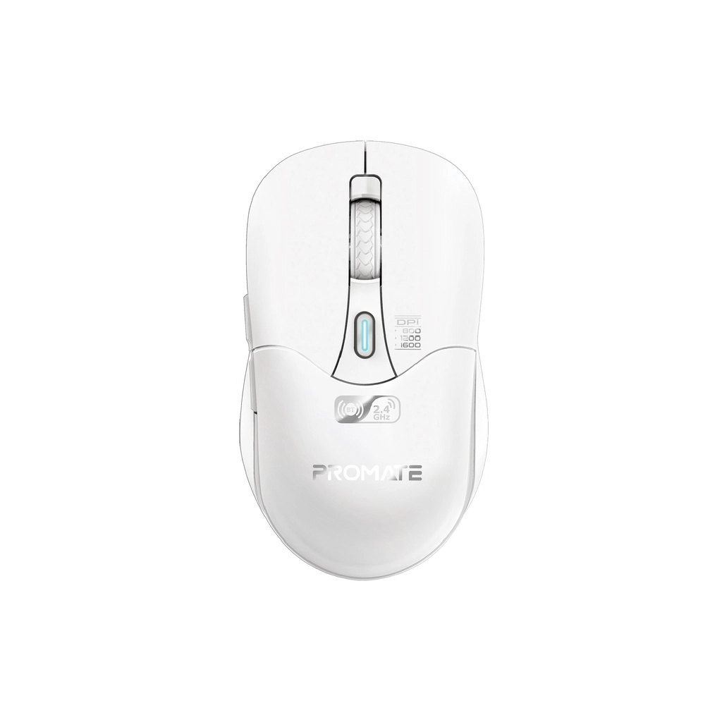 Мишка Promate Samo Wireless/Bluetooth White (samo.white) - зображення 1