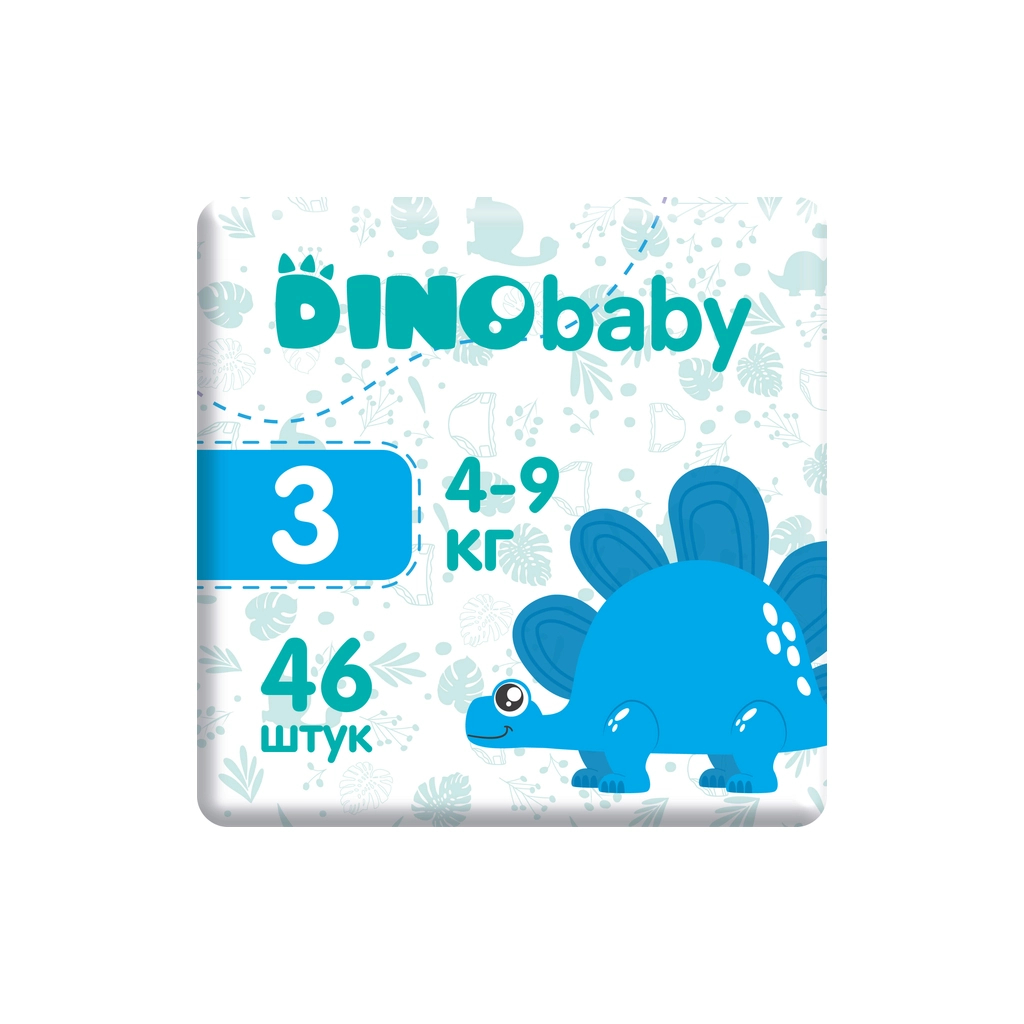 Підгузки Dino Baby Розмір 3 (4-9 кг) 46 шт (4823098410607) - зображення 2