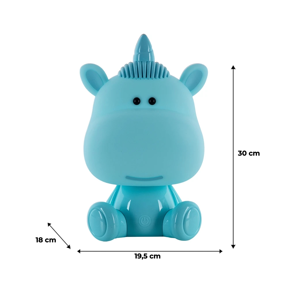 Нічник Kite Світильник LED з акумулятором Unicorn, блакитний (K24-491-1-3) - зображення 6