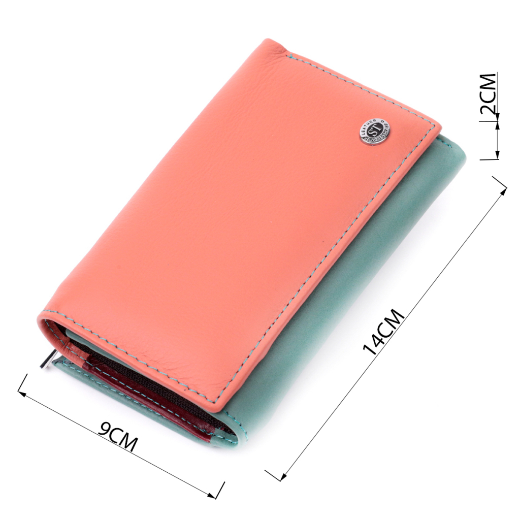 Гаманець ST Leather Шкіряний Різнокольоровий (19441) - зображення 3