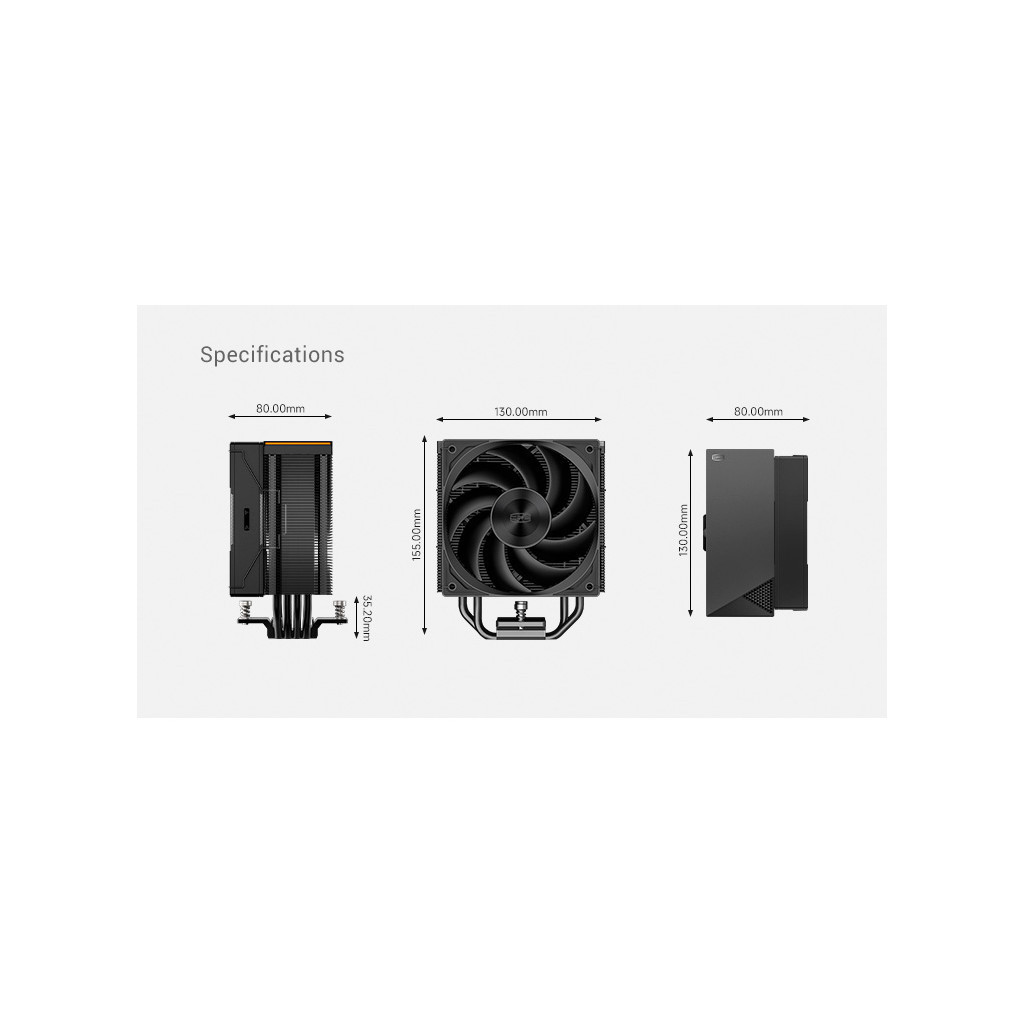 Кулер до процесора PcCooler RZ400 V2 BK - зображення 11