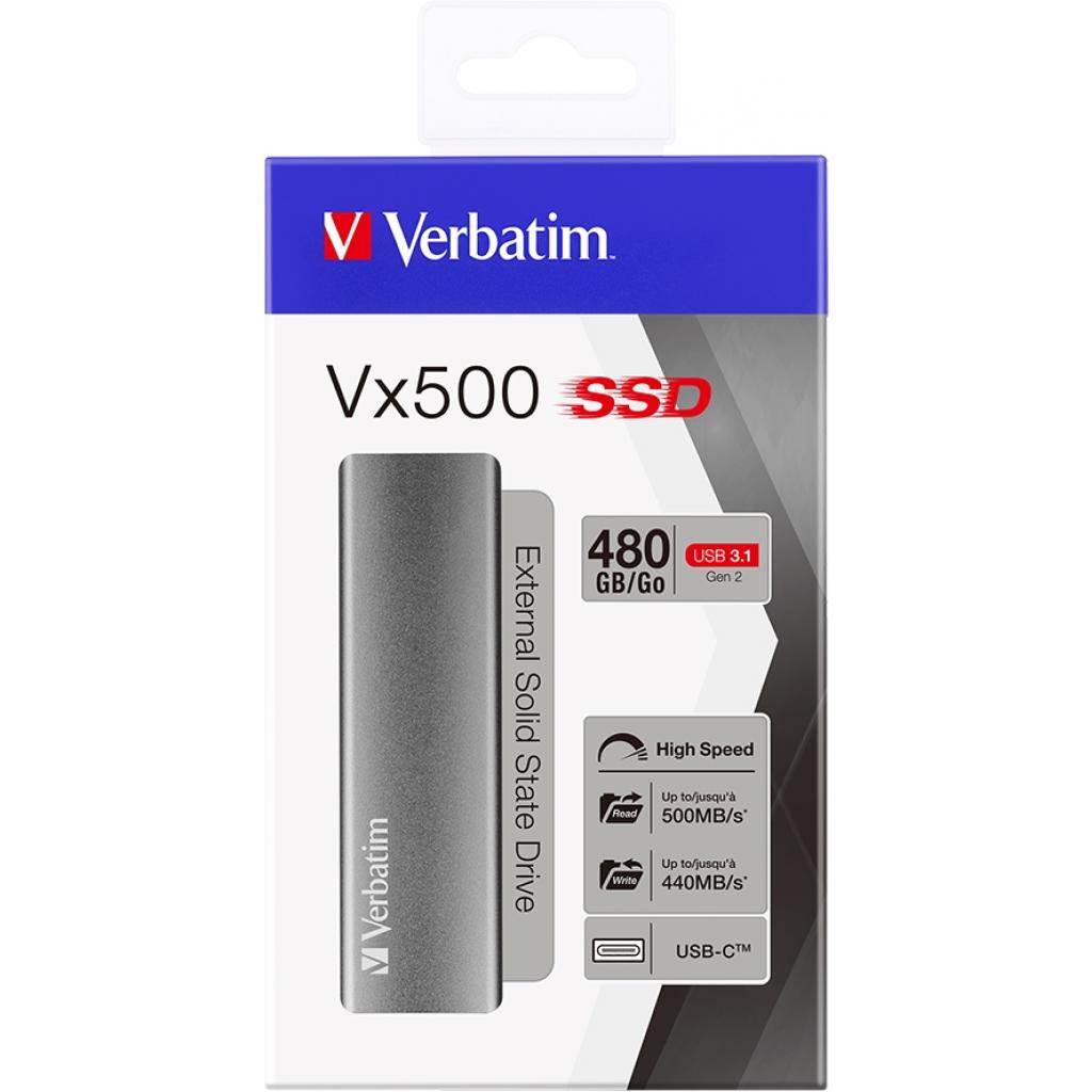 Накопичувач SSD USB 3.1 480GB Verbatim (47443) - зображення 3