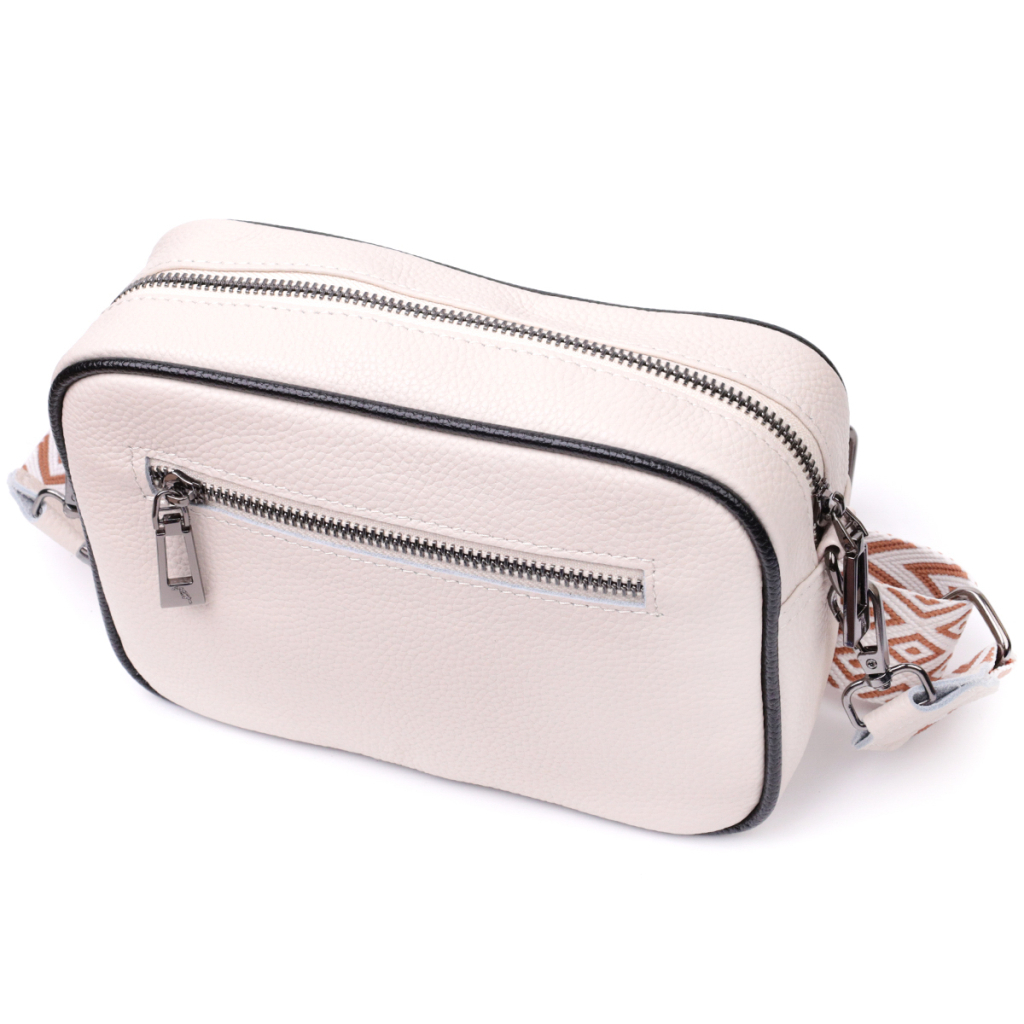 Сумка Vintage З натуральної шкіри Біла (22407) - зображення 2