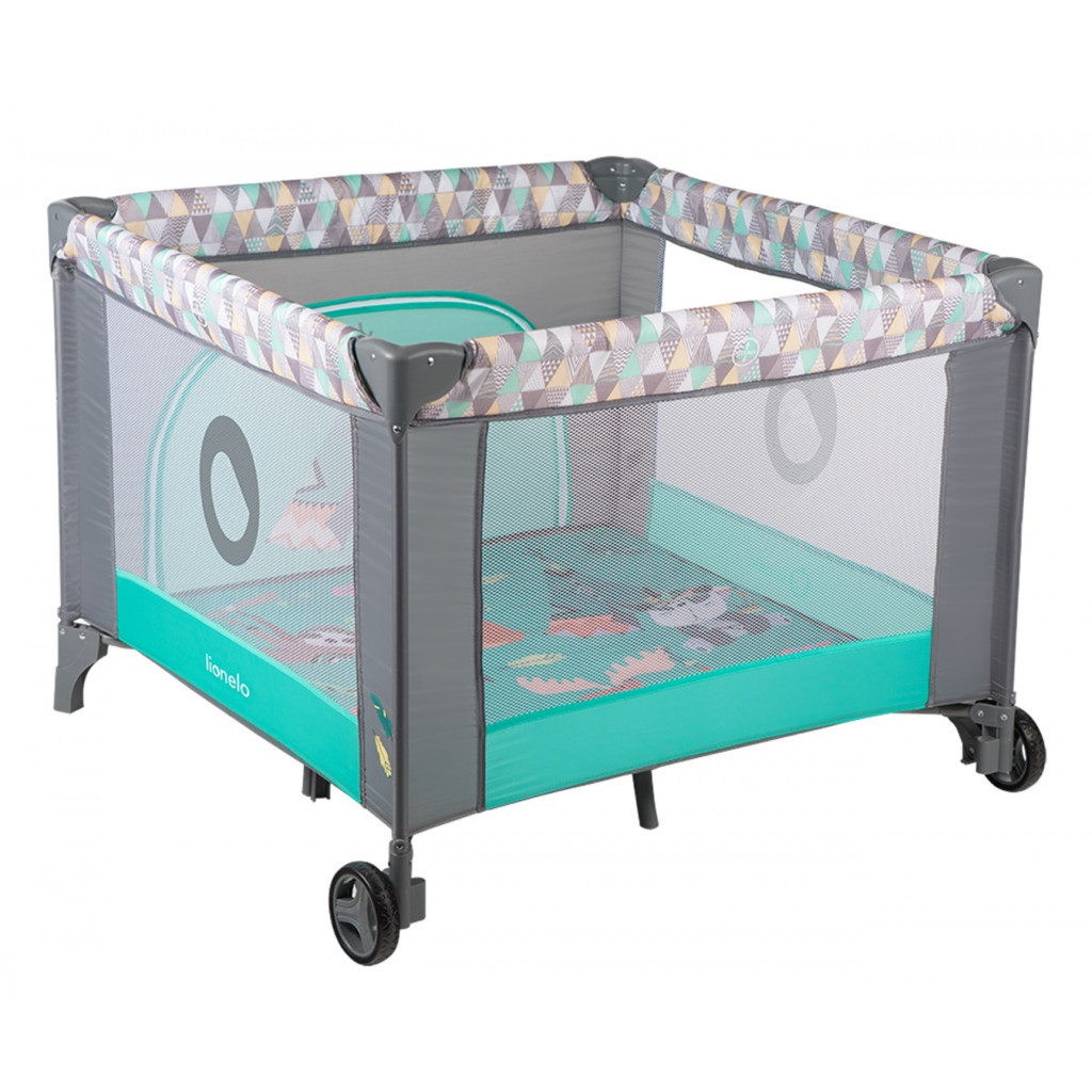 Дитячий манеж Lionelo Sofie Turquoise Scandi (LO-SOFIE TURQUOISE SCANDI) - зображення 1