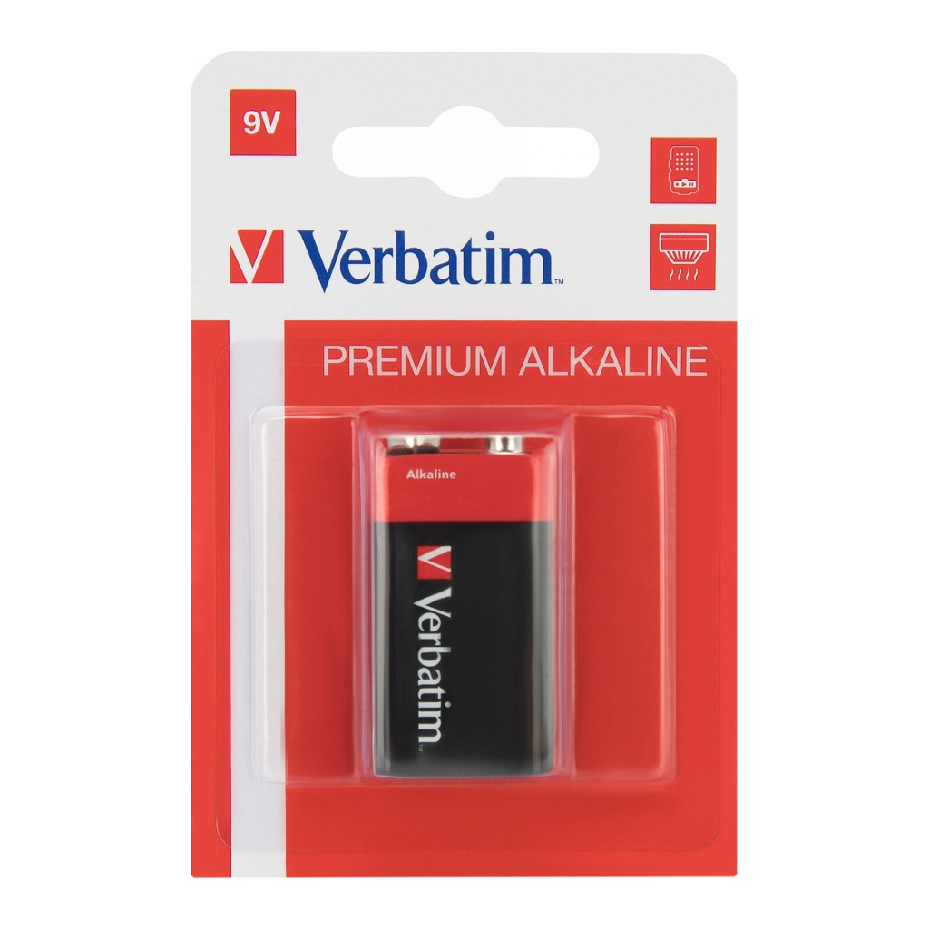 Батарейка Verbatim Крона Alcaline 9V * 1 (49924) - зображення 1