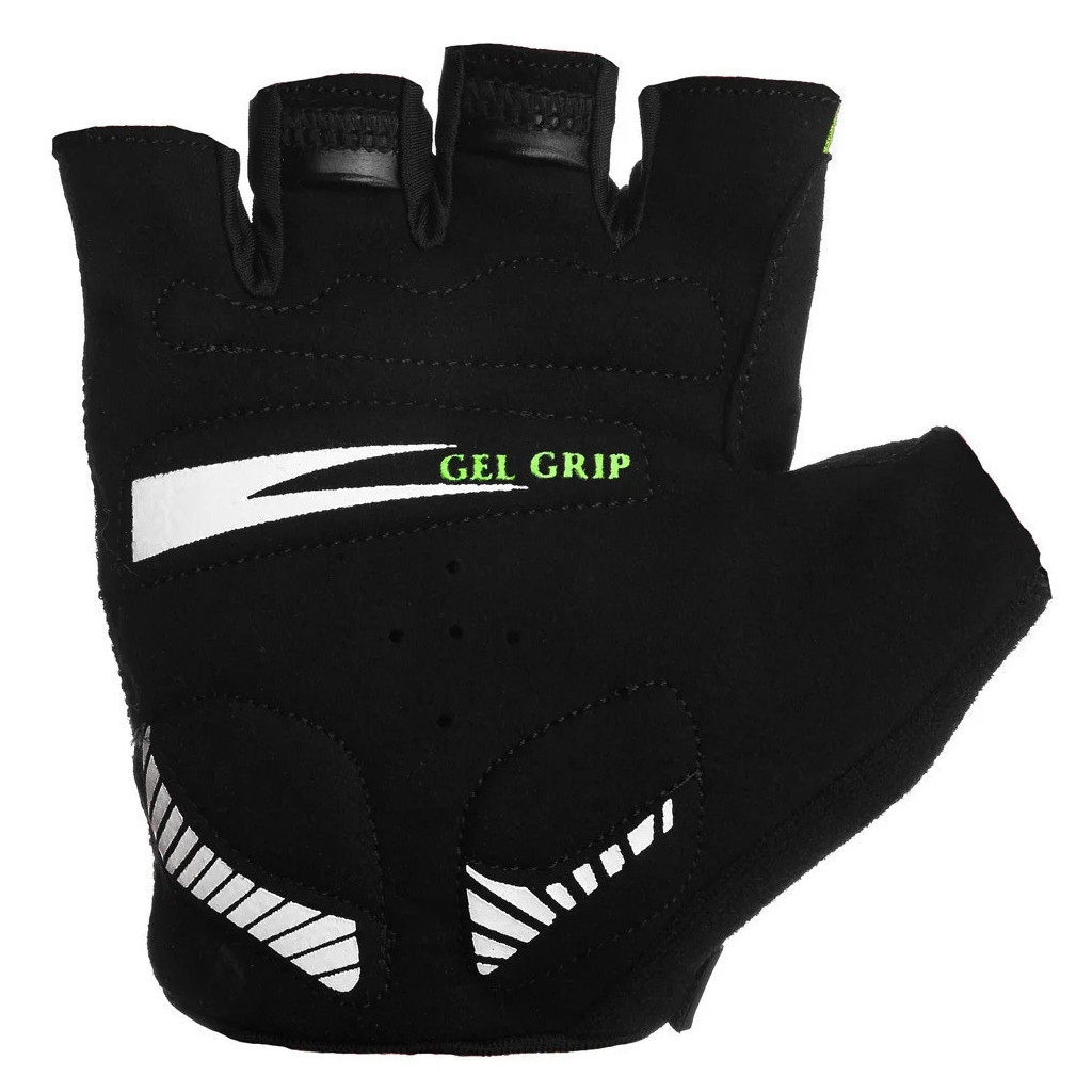 Велорукавиці PowerPlay 5028 Black/Green M (5028A_M_Green) - изображение 3