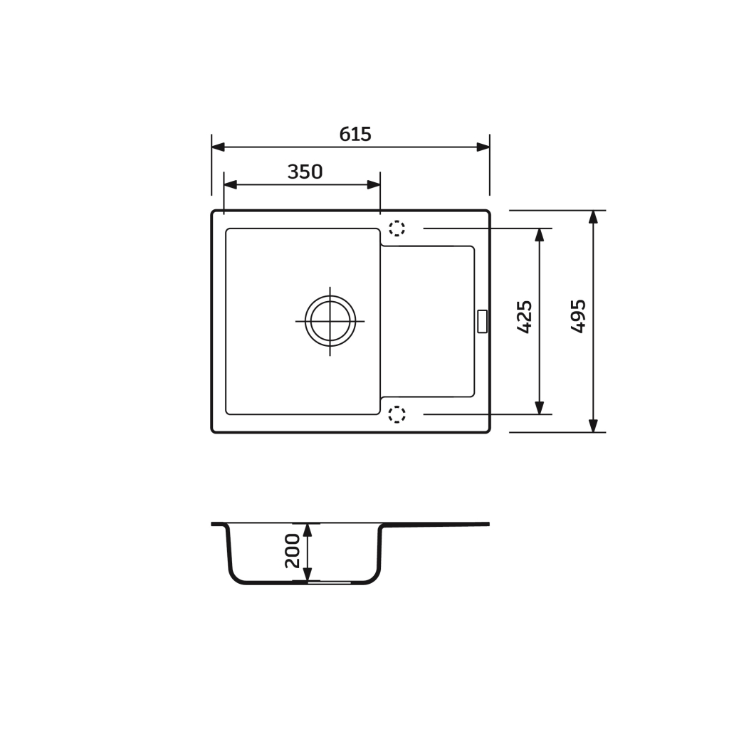 Мийка кухонна Adamant Minimal Old stone + змішувач + дозатор (1824296902310) - зображення 7