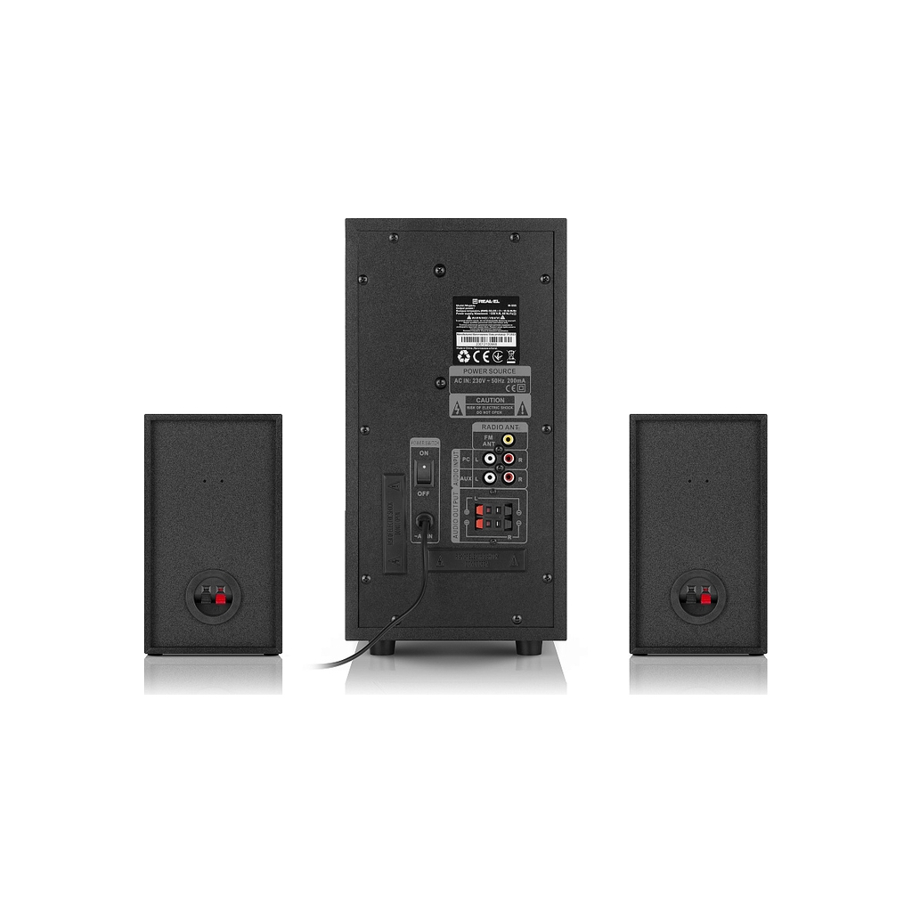 Акустична система REAL-EL M-555 Black (EL121300013) - зображення 4