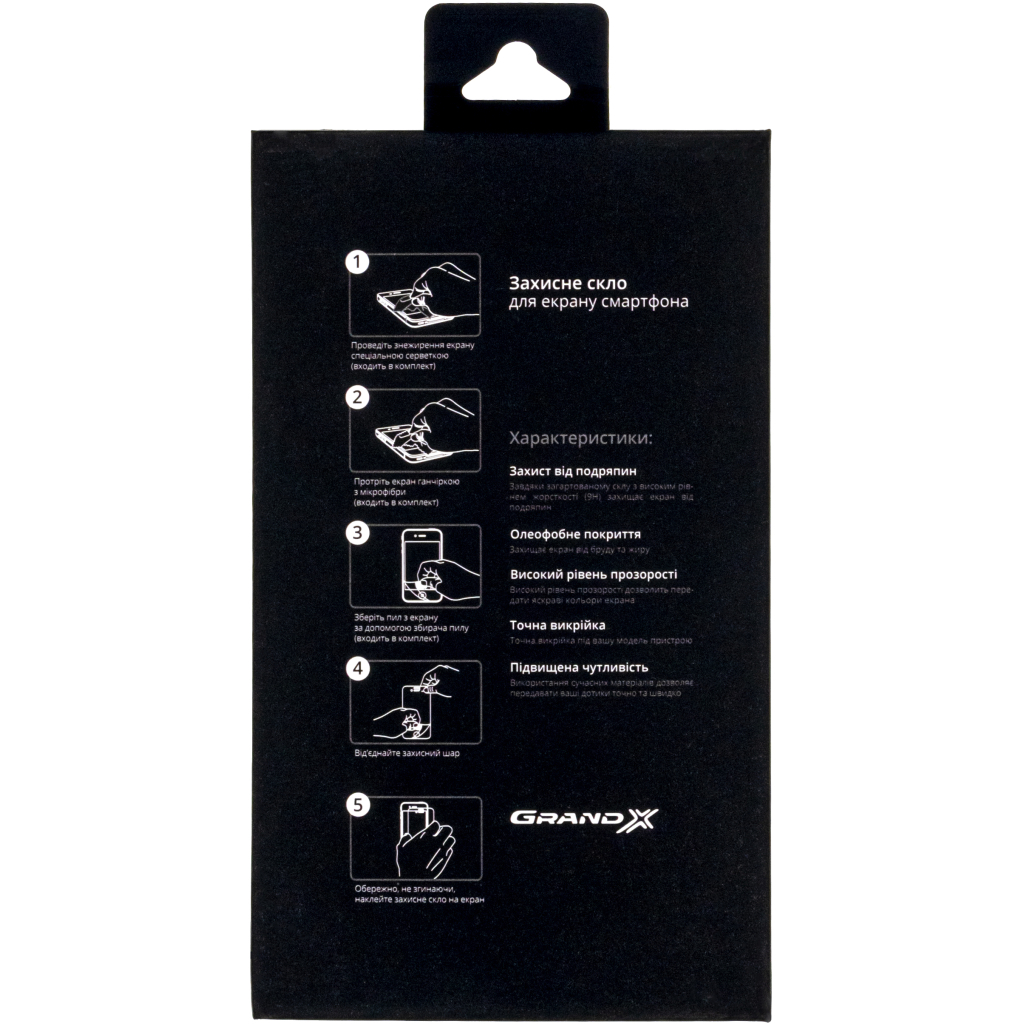 Скло захисне Grand-X Apple iPhone 14 Pro 9D black (AIP14PR9D) - зображення 3
