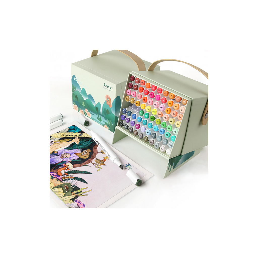 Художній маркер Arrtx Спиртові Alp ASM-0280A 80 кольорів (LC302192) - picture 6