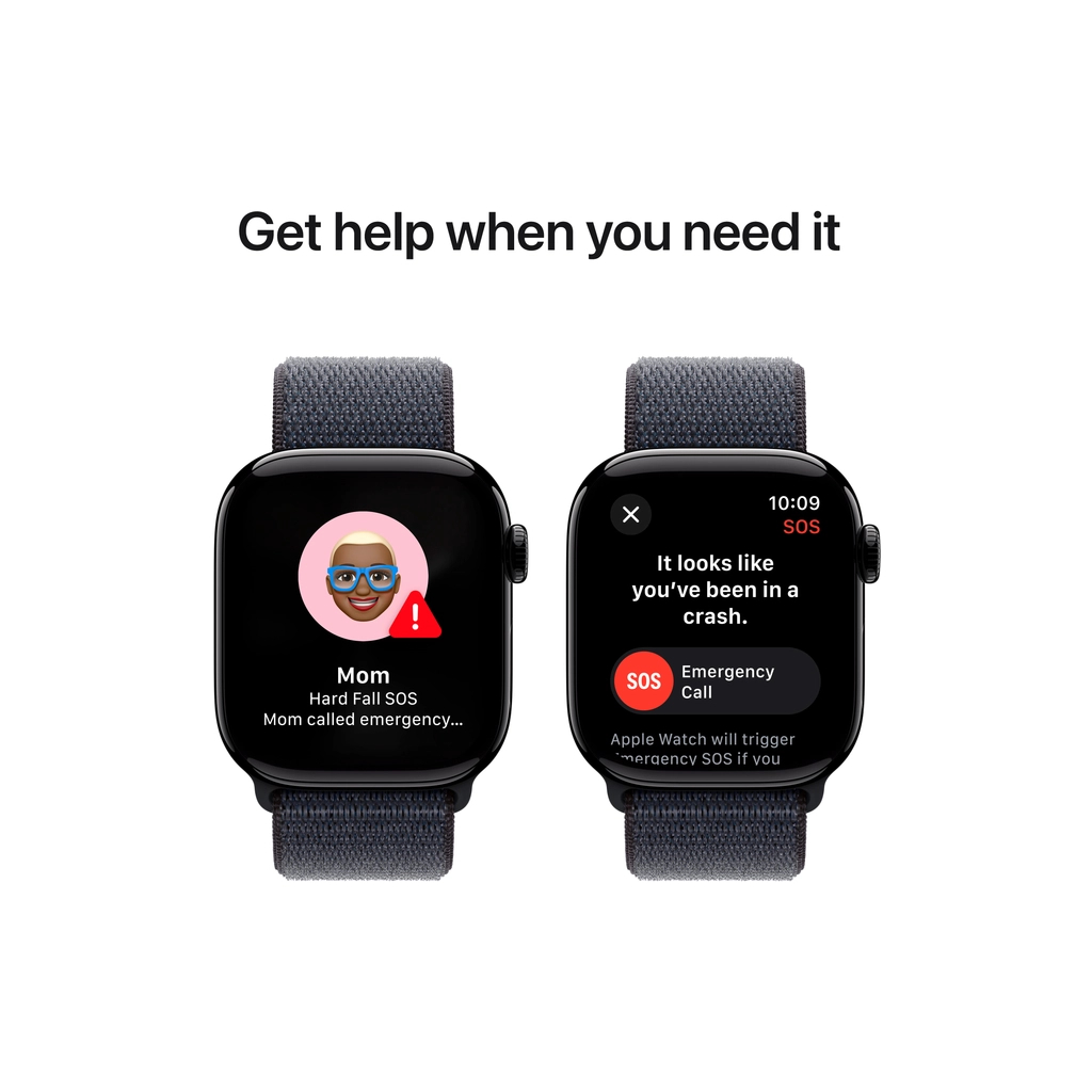 Смарт-годинник Apple Watch Series 10 GPS 42mm Jet Black Aluminium Case with Ink Sport Loop (MWWG3QH/A) - изображение 6