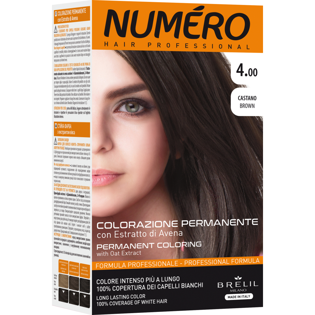 Фарба для волосся Brelil Numero 4.00 - Brown 140 мл (8011935081240) - зображення 1