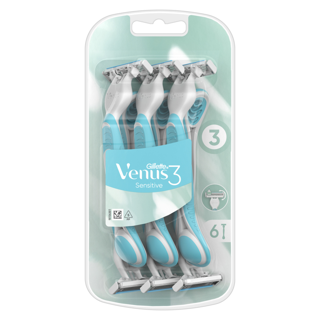 Бритва Gillette Venus 3 Sensitive 6 шт. (7702018487158) - зображення 2