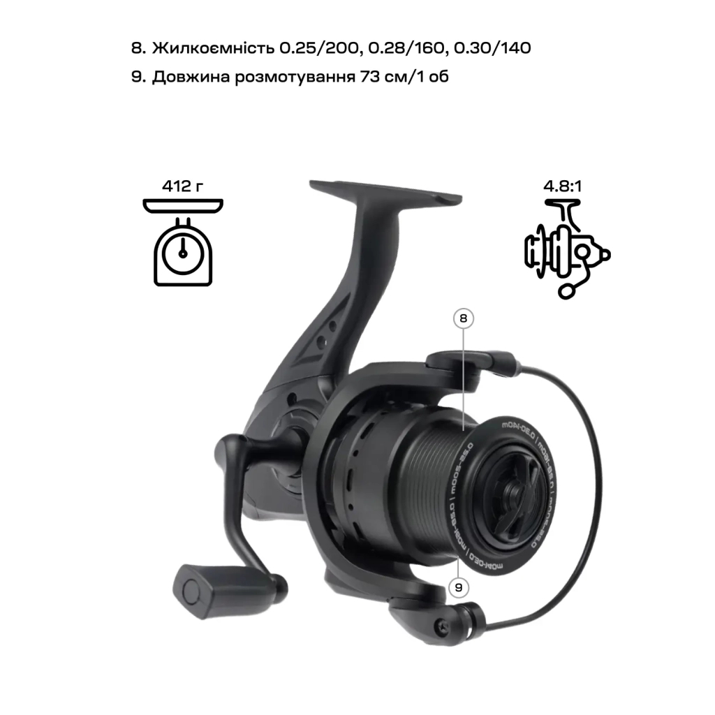 Котушка Brain Champ Feeder 5000 3+1BB 4.81 (1858.80.74) - изображение 7