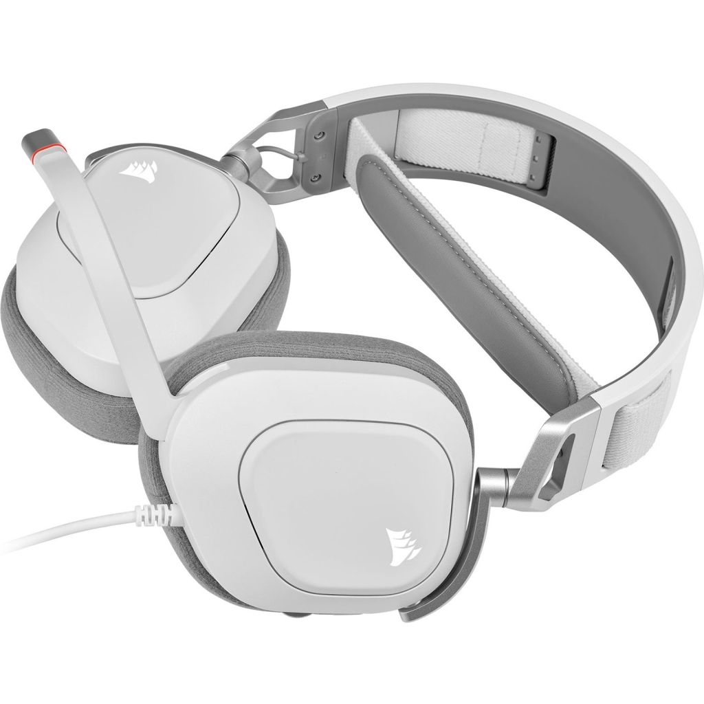 Навушники Corsair HS80 RGB USB Headset White (CA-9011238-EU) - зображення 4
