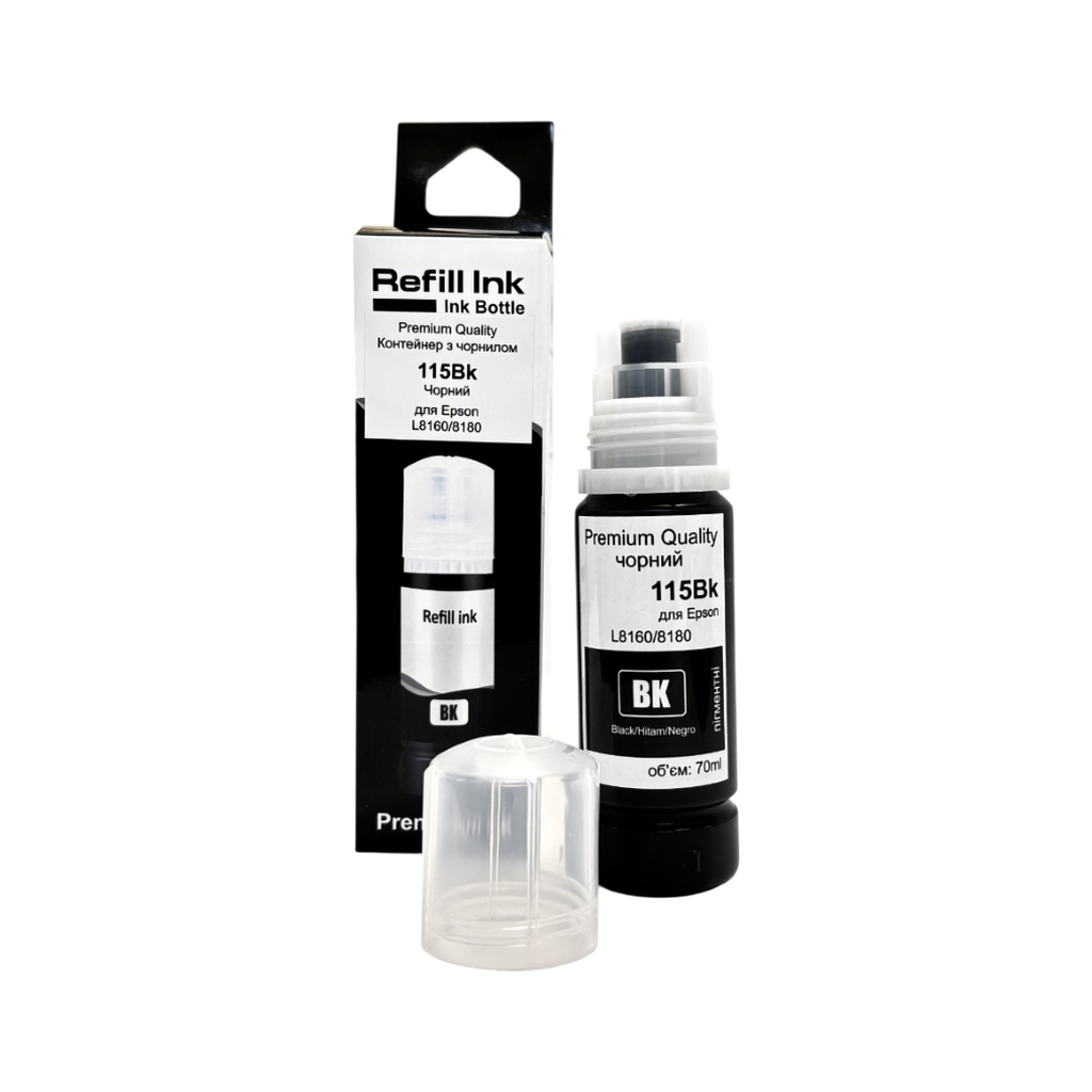 Чорнило Premium Quality Epson 115 70мл Black Pigment C13T07C14A (70264908) - зображення 1