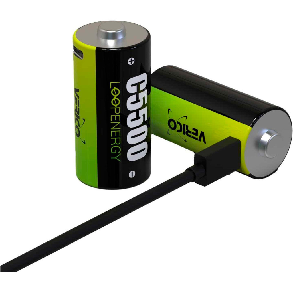 Акумулятор Verico C/R14 USB Type-C 3700mAh 1.5V Li-ion * 2 (LoopEnergy) (1BTOV-A4N0A2-NN) - зображення 3
