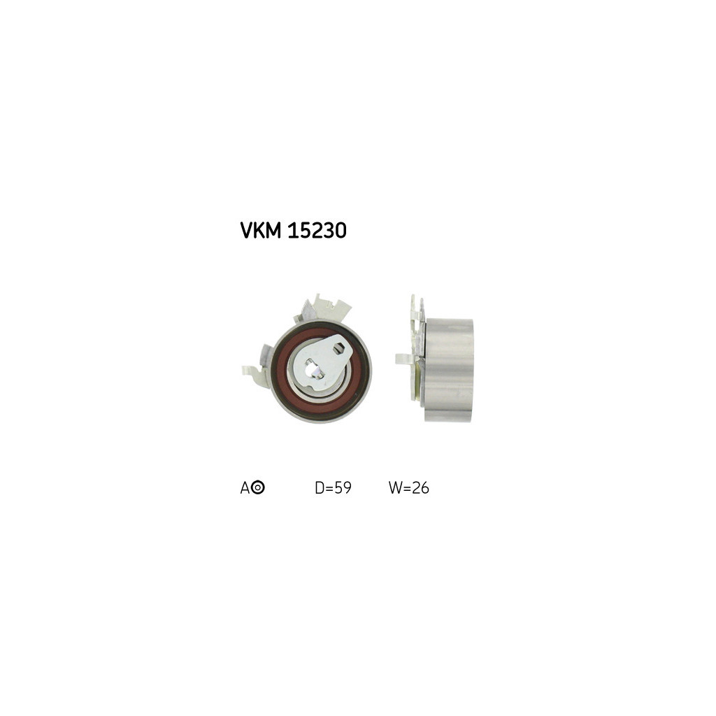 Ролик натягувача ременя SKF VKM 15230 - зображення 1