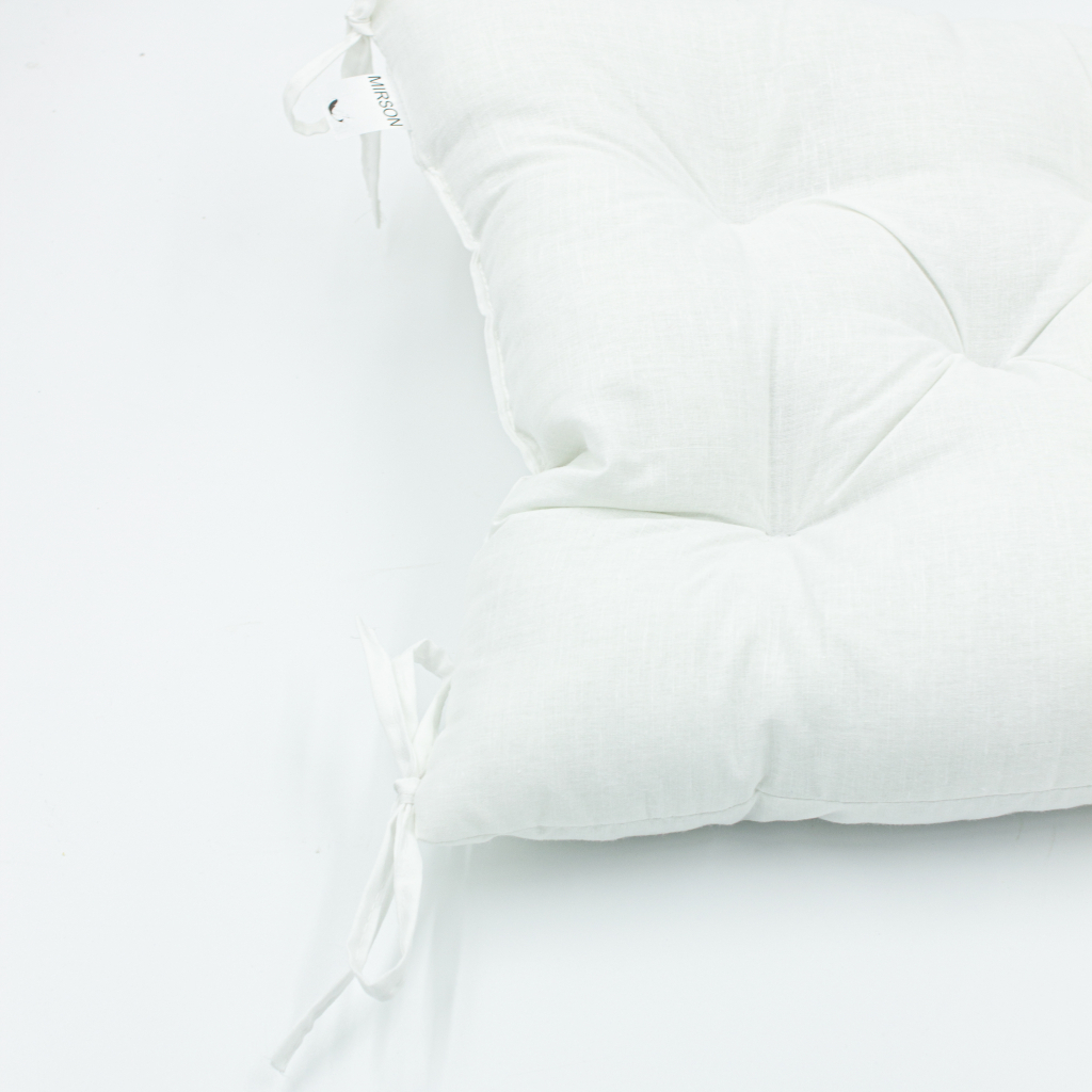 Подушка на стілець MirSon Ranforce Elite 11-2107 White 40х40 см (2200006185116) - зображення 3